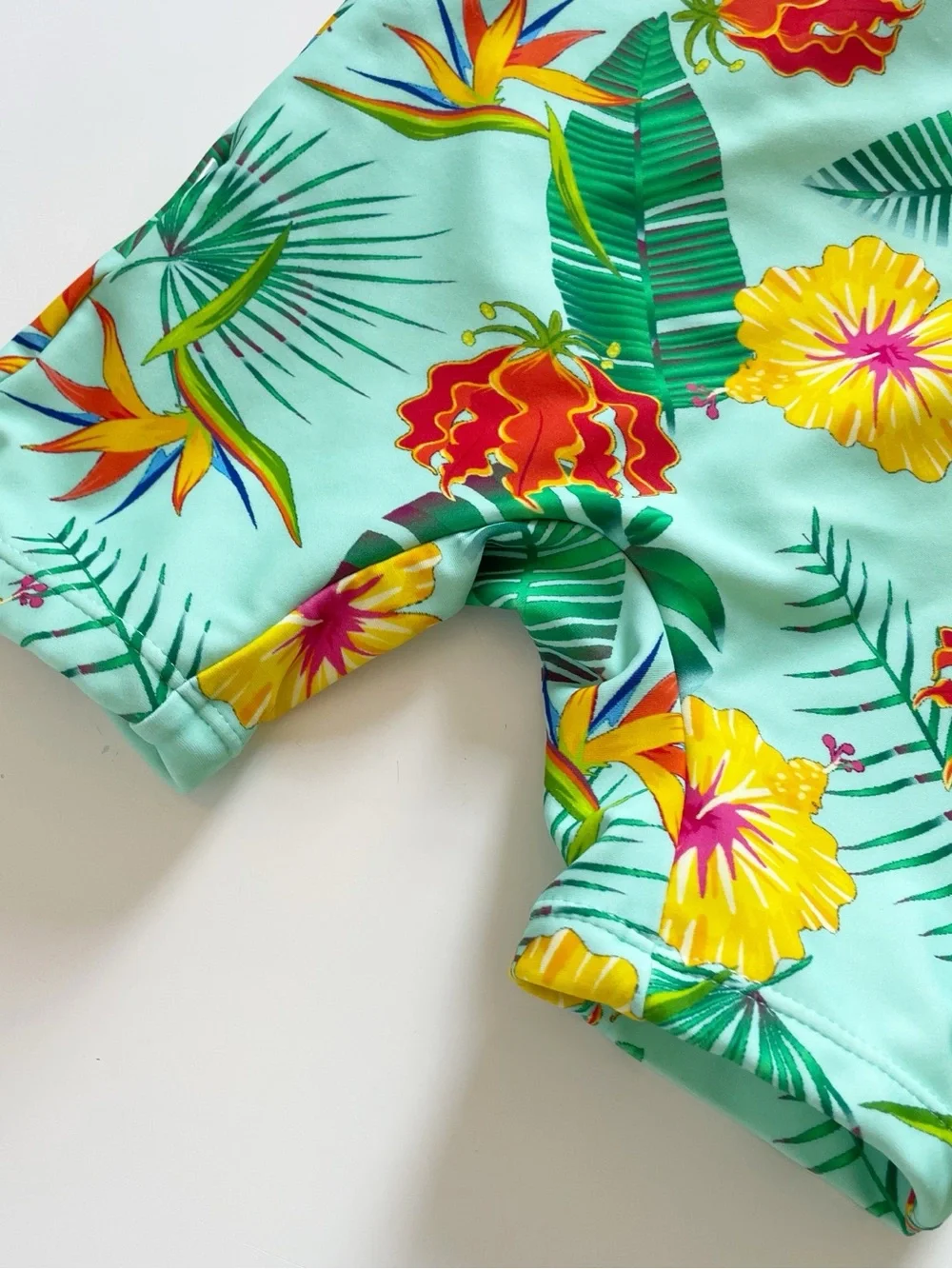 Up & Fast Hawaiian Rash Guard One Piece Swim | 9-12m